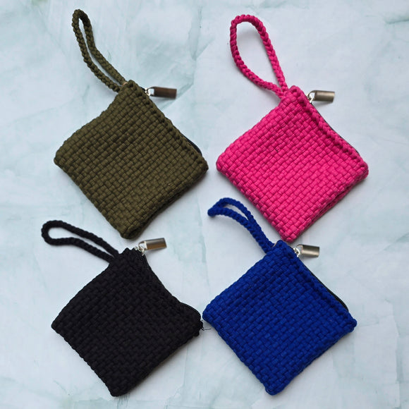 HABI Crochet Square Accessories Purse