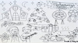Doodle & Play Reusable Coloring Mats and Pens