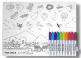 Doodle & Play Reusable Coloring Mats and Pens