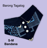 Life is Pawsome Black Barong Dog Bandana