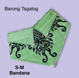 Life is Pawsome Black Barong Dog Bandana
