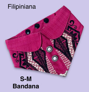 Life is Pawsome Black Barong Dog Bandana