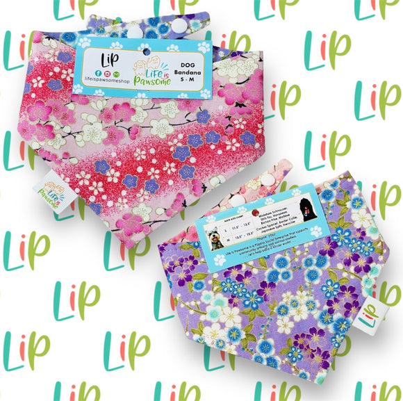 Life is Pawsome Blossom Dog or Cat Bandana