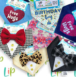 Life is Pawsome Black Tux Dog Bandana