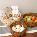 HABI Multipurpose Beaded Basket Tray