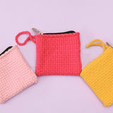 HABI Crochet Square Accessories Purse