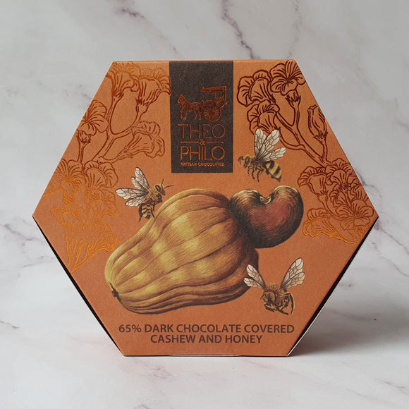 Theo and Philo 65% Dark Chocolate Covered Cashew and Honey