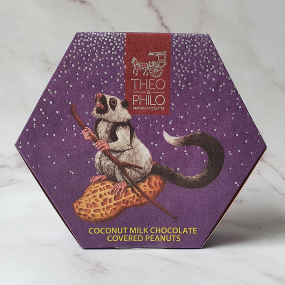 Theo and Philo Coconut Milk Chocolate Covered Peanuts