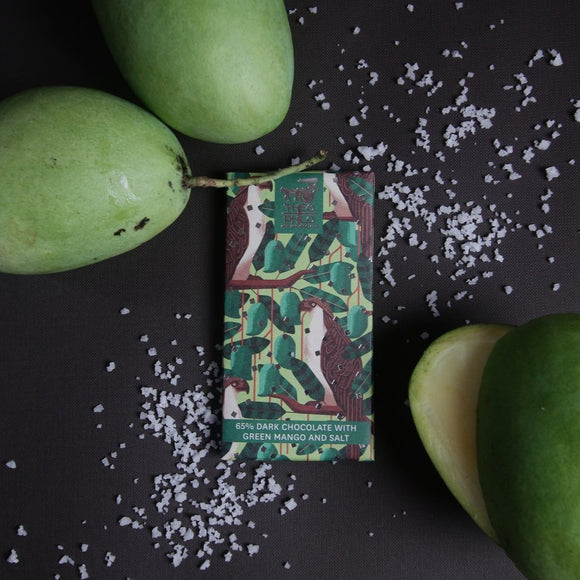 Theo and Philo 65% Dark Chocolate w/ Green Mango & Salt