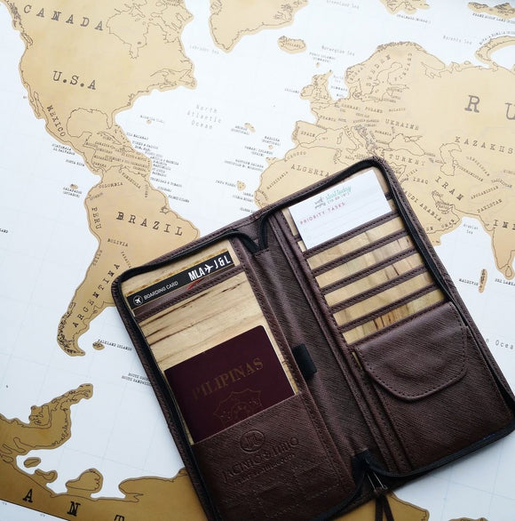 Jacinto and Lirio Bucket List Travel Wallet